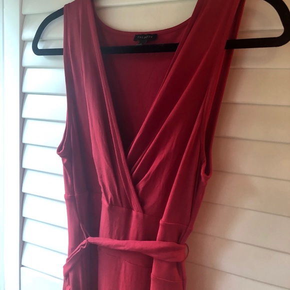 Talbots NWOT Fit & Flare Wrap Sleeveless Dress M - Picture 5 of 5